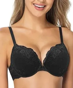 soutien-gorge push up dentelle florale armature